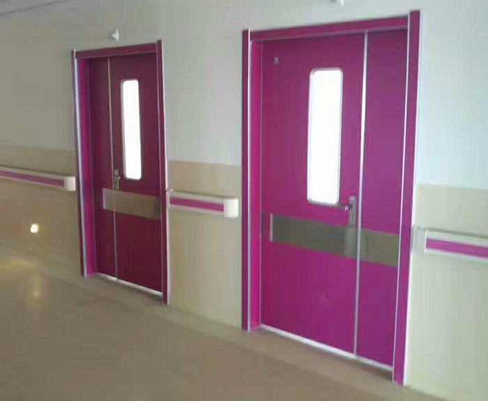 紫粉色醫院病房專用門